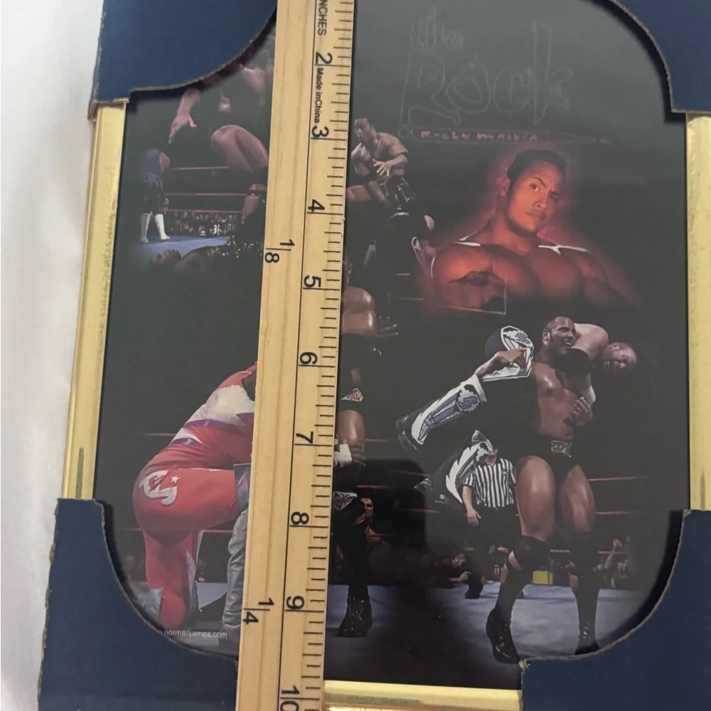 Vintage 90’s WWF The Rock Photo Picture Art Wrestling Norman James Poster 8 x 10